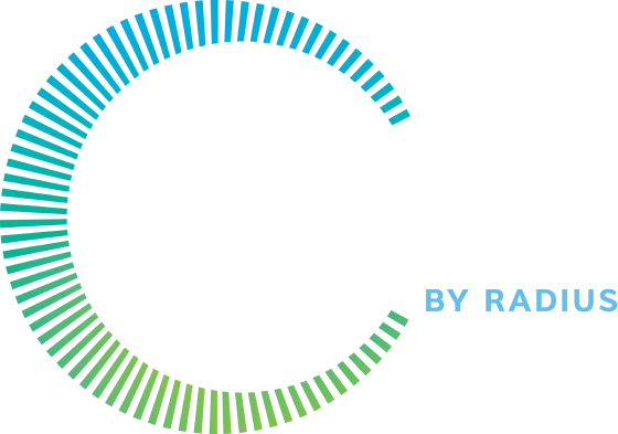 EYEVIA Radius Logo White